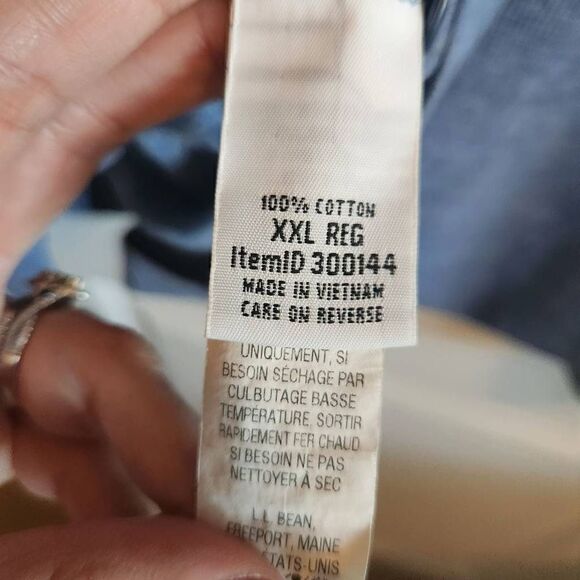 L.L. Bean Men's Henley Shirt Size XXL - Picture 4 of 4
